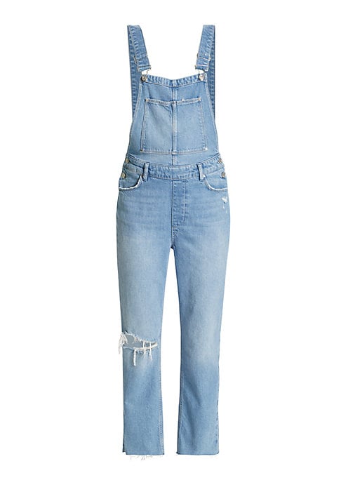 Chic Raw Hem Overalls