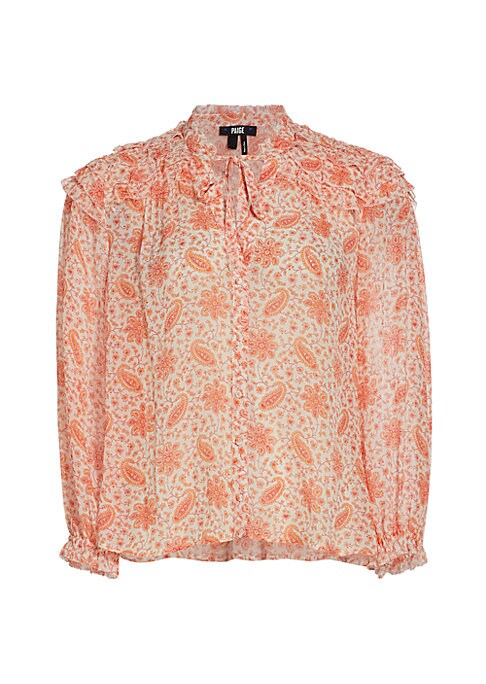 Silk Floral Elegance Top