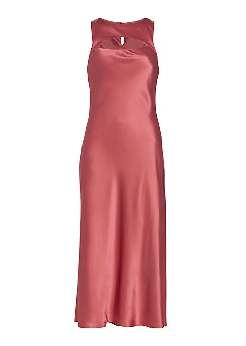 Lustrous Cut-Out Midi Dress