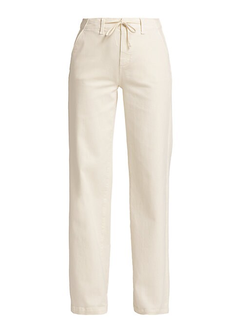Tie-Waist Wide-Leg Trousers
