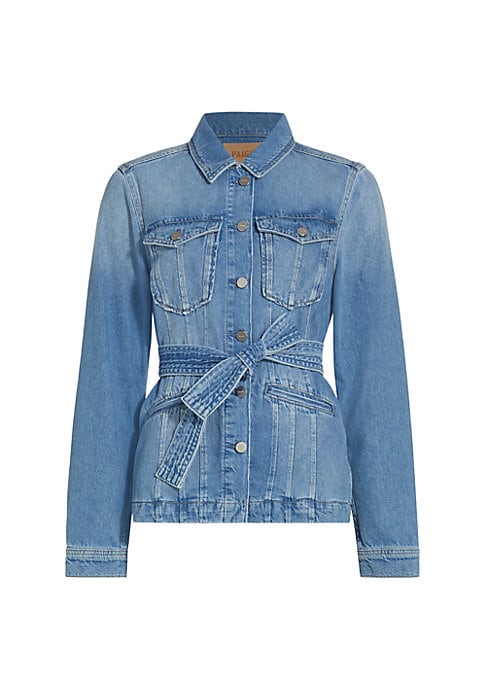 Belted Denim Classic Jacket