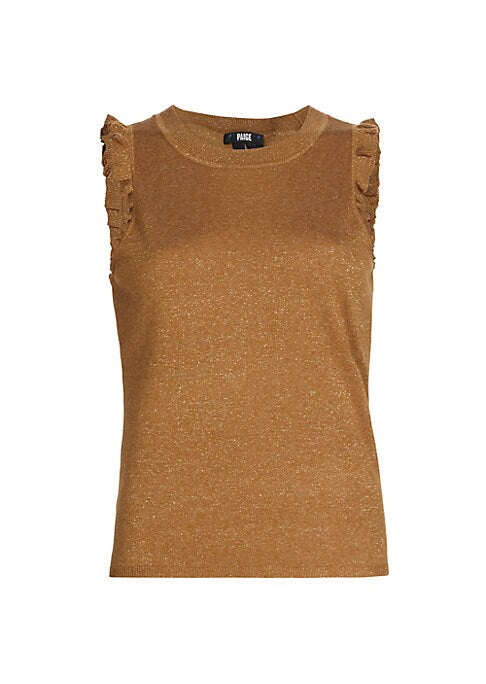 Metallic Ruffle Tank