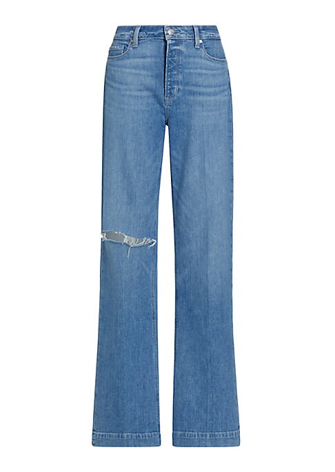 Distressed High-Waist Jeans