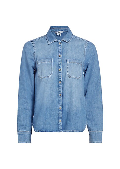 Chic Stretch Denim Top