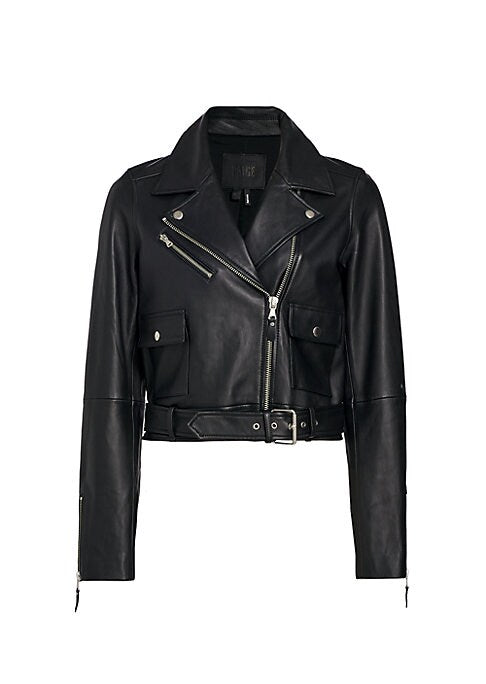 Cropped Luxe Leather Jacket