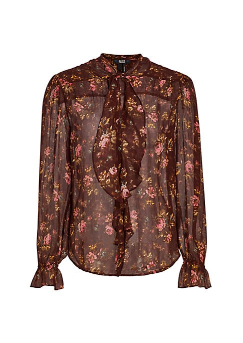Floral Silk Elegance Blouse