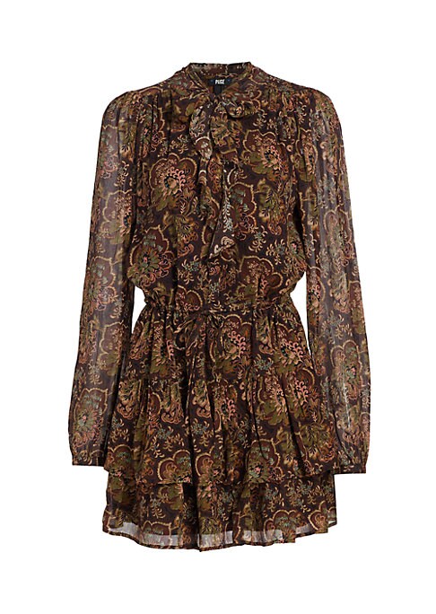 Floral Silk Tie Dress