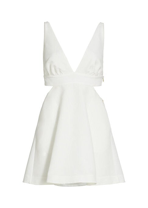 Bow Back Taffeta Dress