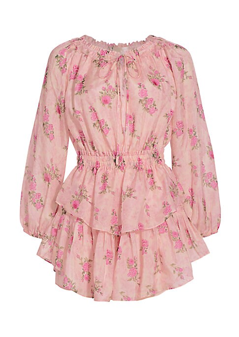 Chic Floral Silk Dress