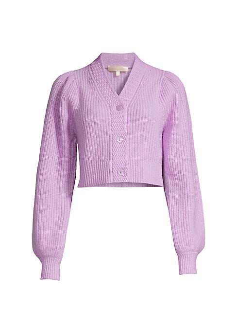 Chic Cropped Knit Cardigan