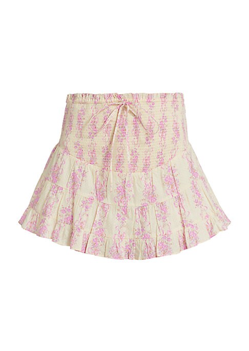 Ruffled Cotton Mini Skirt