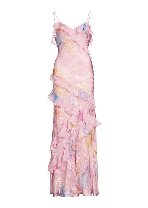 Floral Ruffle Maxi Dress
