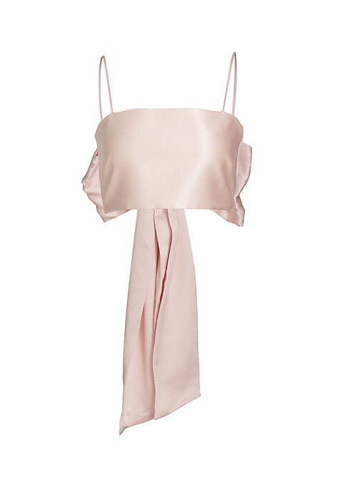 Silk Bow Back Top