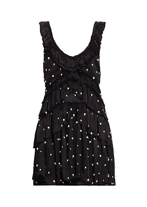 Ruffled Pearl Minidress