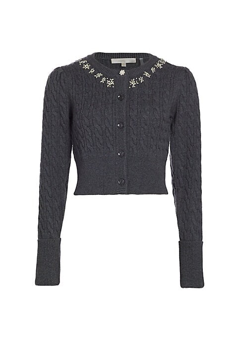 Beaded Knit Cardigan