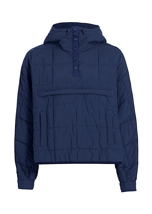 Quilted Oversized Hooded Jacket