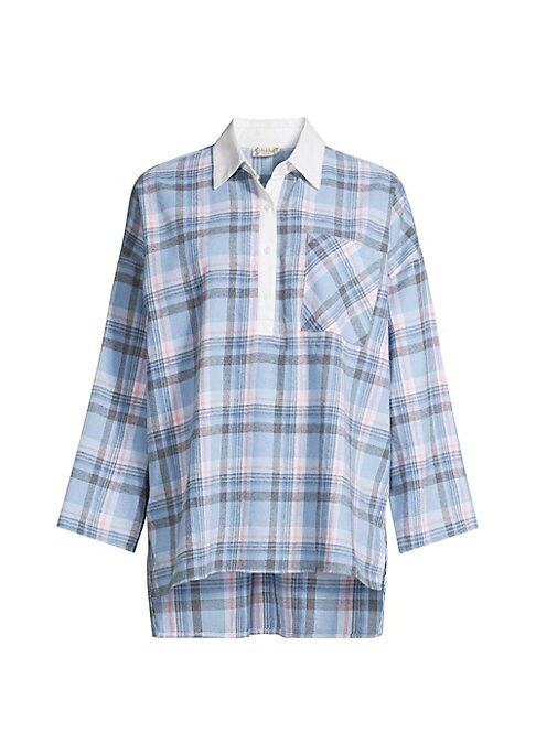 Cozy Plaid Sleep Shirt