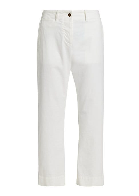 Chic Cropped Cotton Pants