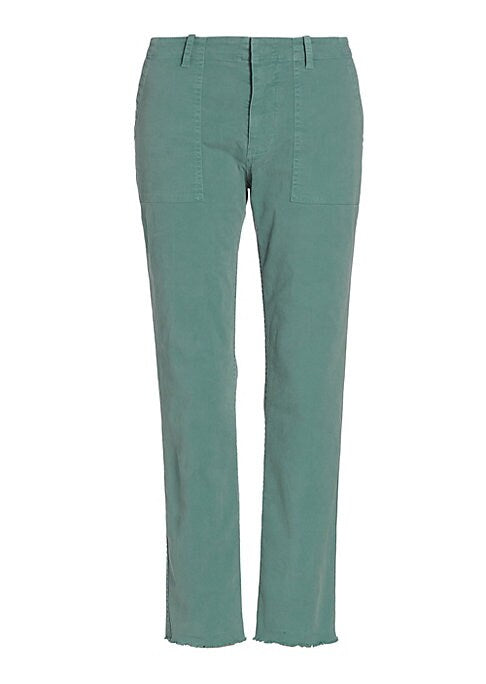 Chic Raw Hem Trousers