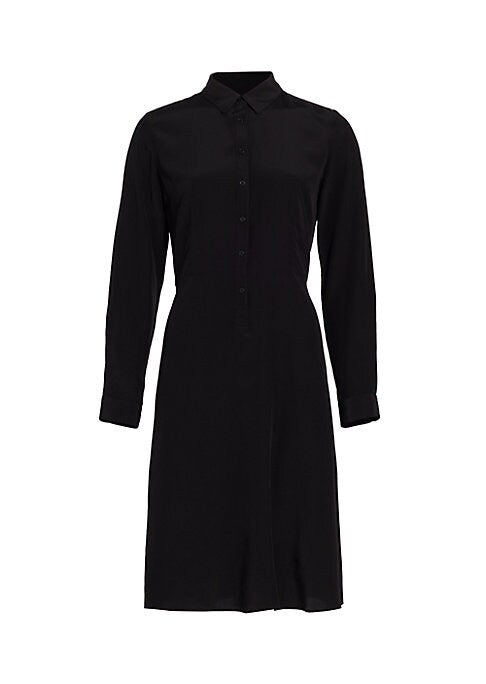 Silk Button-Up Dress