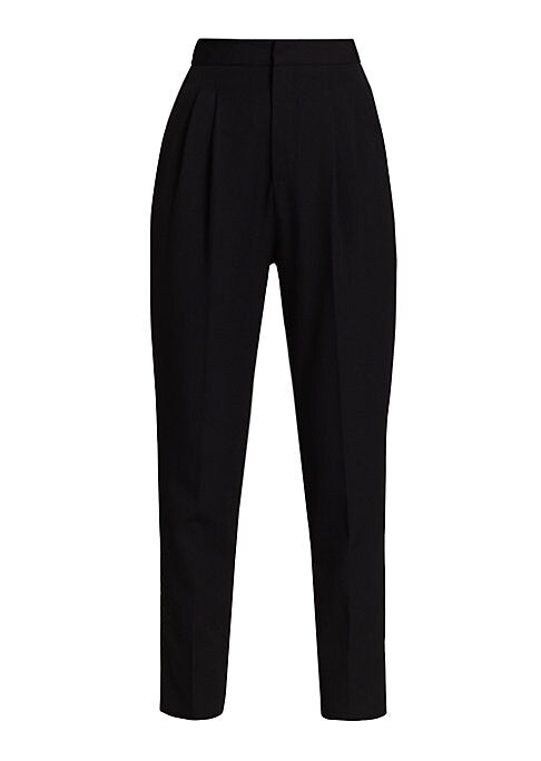 Wool Tapered Trousers