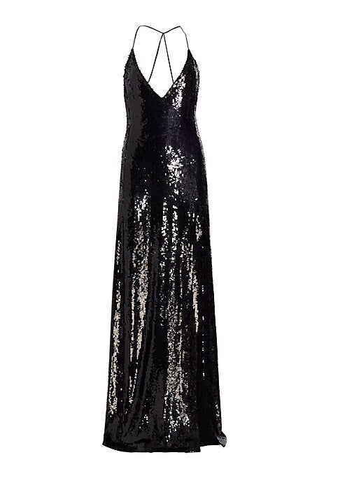 Glimmering V-Neck Dress