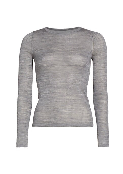 Silk Heathered Elegance Sweater