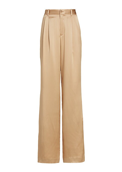 Silk High-Rise Trousers