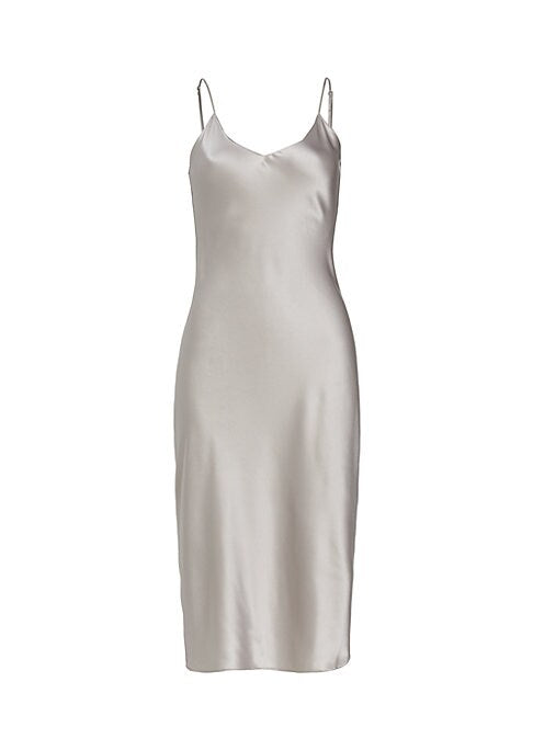 Silken A-Line Midi Dress