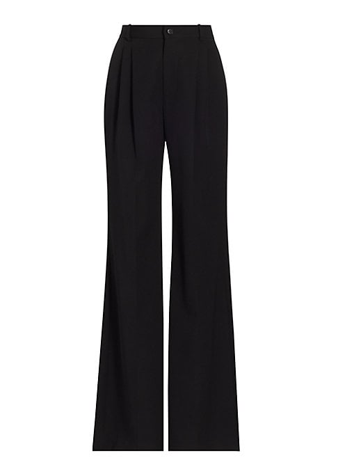 Luxurious Wide-Leg Wool Trousers