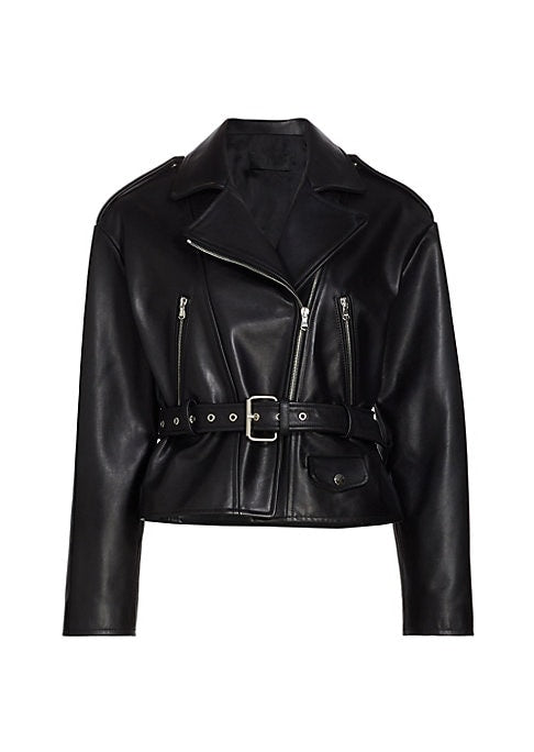 Chic Leather Moto Jacket