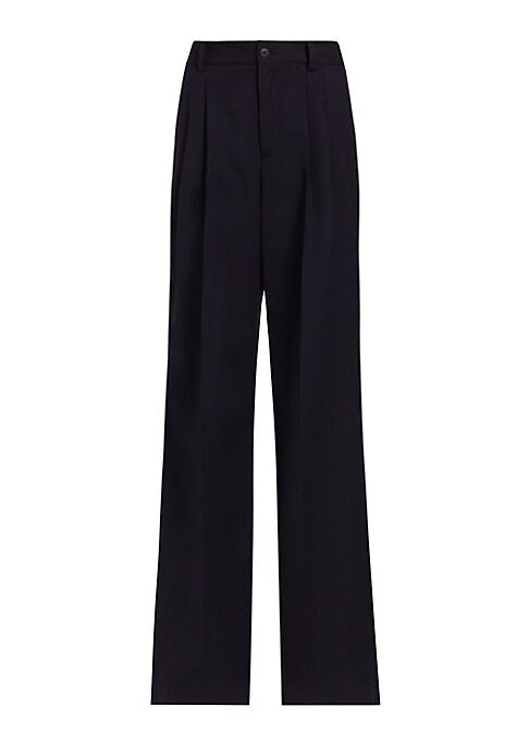Elegant Flare Wool Trousers