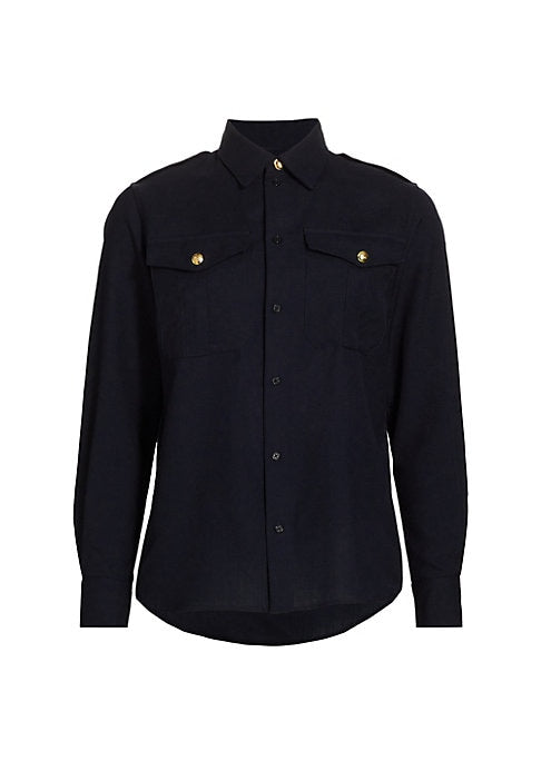 Chic Wool Button-Up