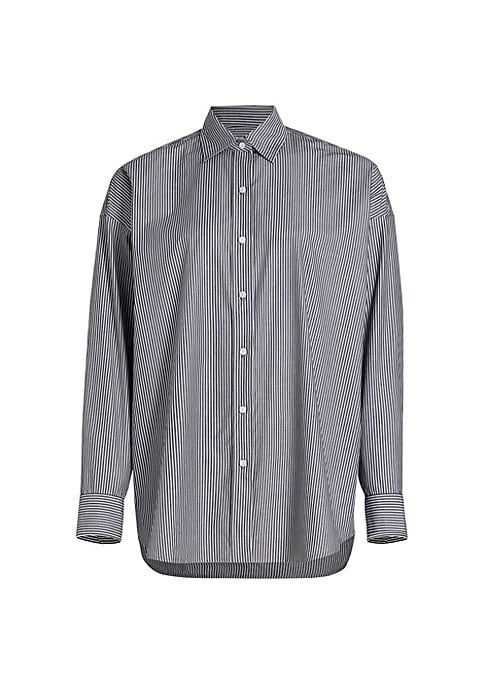Striped Cotton Button Shirt