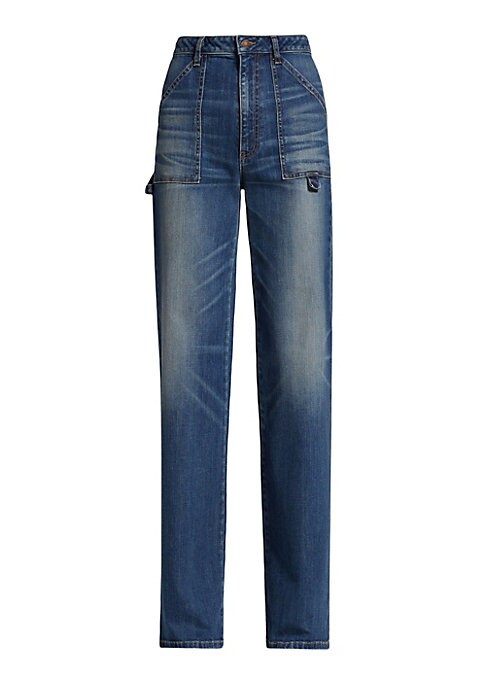 Cargo Chic Straight Jeans