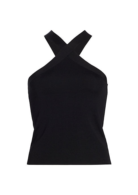 Chic Cross-Over Knit Top