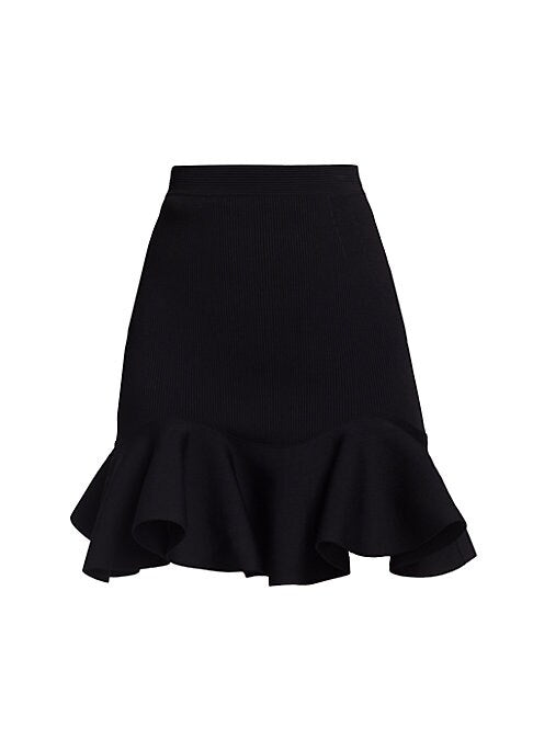 Ruffled Stretch Mini Skirt