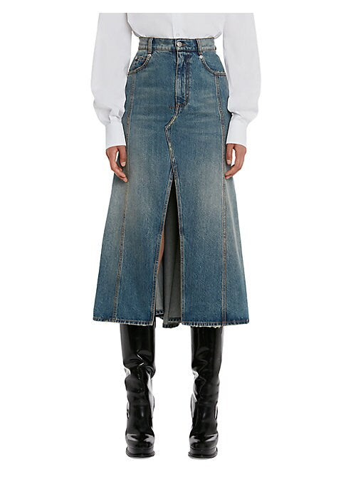 Denim A-Line Skirt