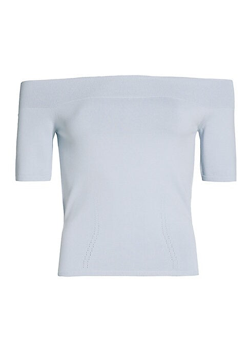 Chic Ribbed Knit Blouse