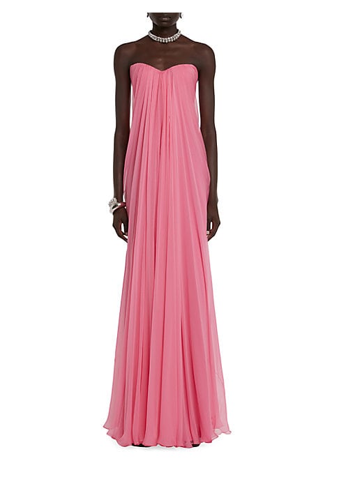 Chic Pleated Evening Dress