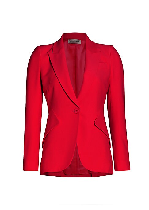 Chic Peak-Lapel Blazer