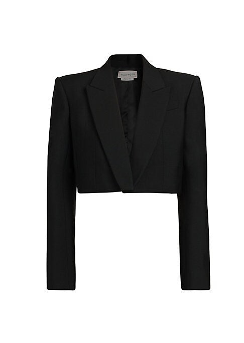 Chic Cropped Tux Jacket