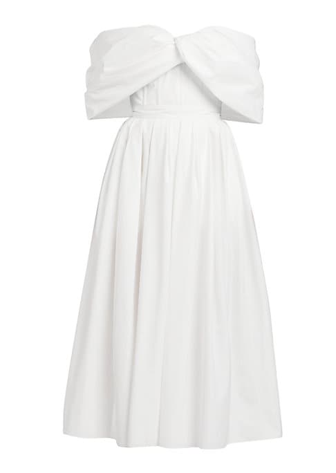 Twisted Elegance Midi Dress
