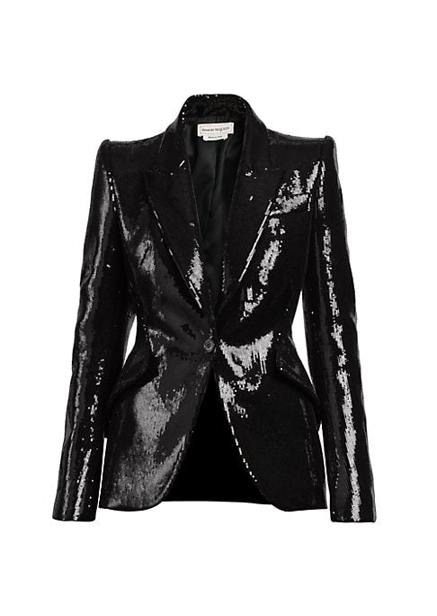 Sparkle Peplum Blazer