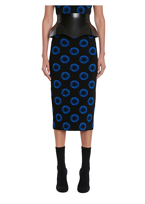 Geometric Midi Knit Skirt