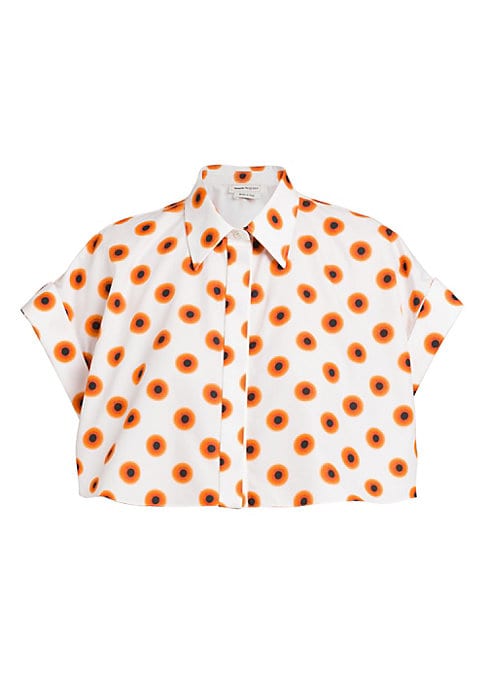 Polka Dot Crop Blouse