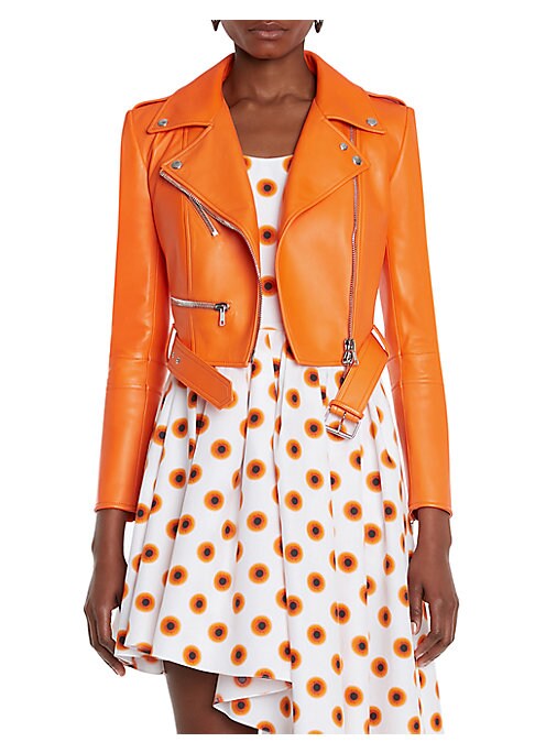 Chic Cropped Leather Jacket