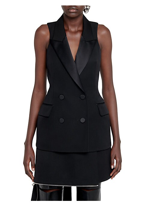 Elegant Wool Blazer Top