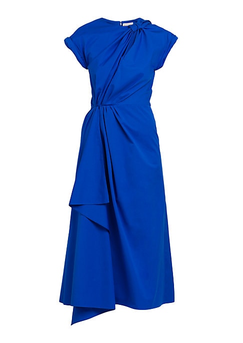 Draped Elegance Midi-Dress