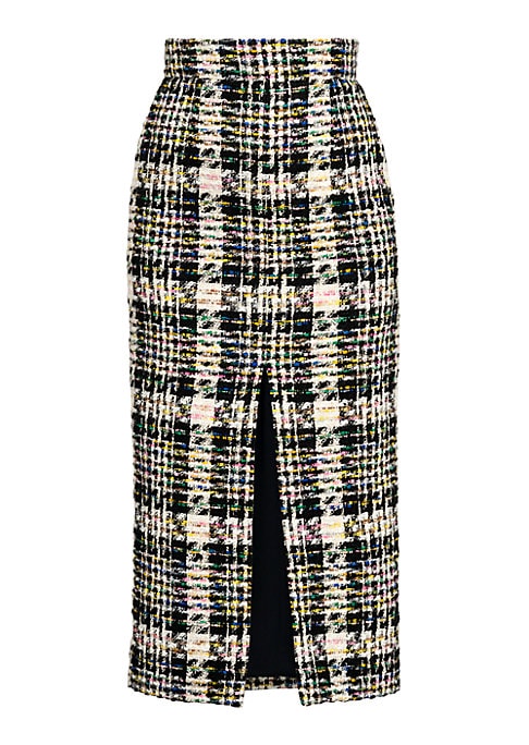 Plaid Luxe Midi Skirt